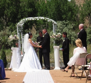 Same Wedding Ceremony at Canon City Florence Colorado Bed Breakfast