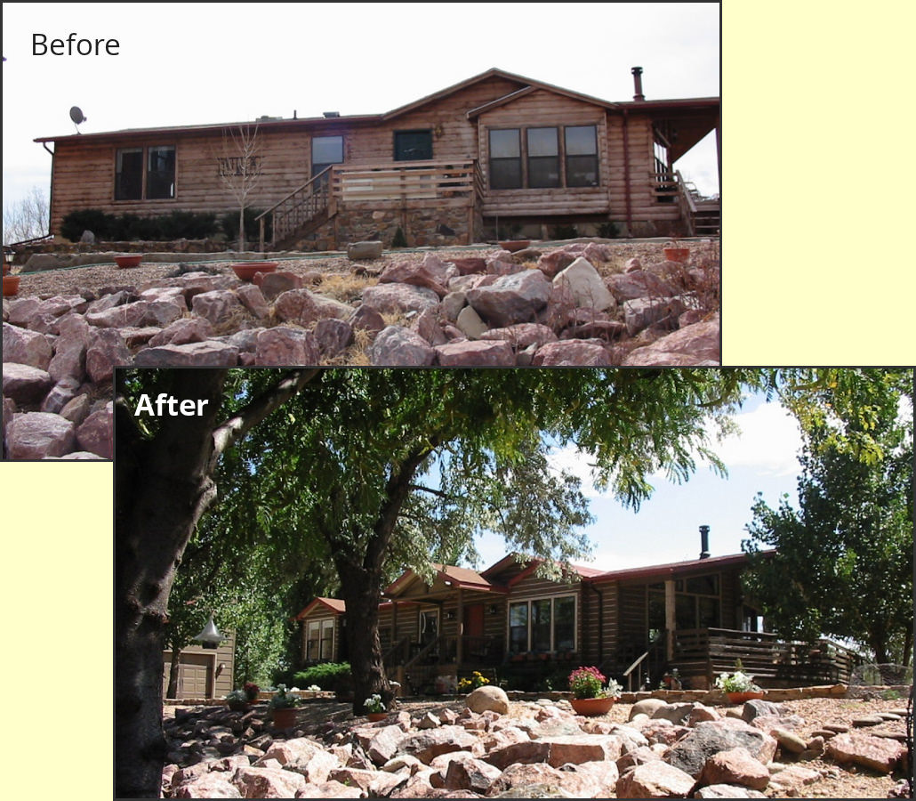 Canon City Florence Colorado Bed Breakfast Before After Front Canon City Florence Colorado Bed Breakfast Before After Front